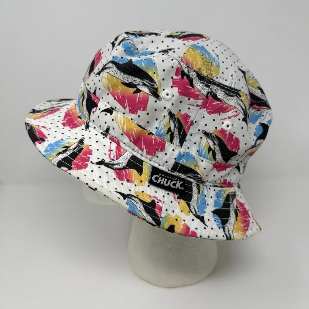 Original Chuck Bucket Hat Multicolored‎ Dolphin Size OSFA Fishing Outdoors